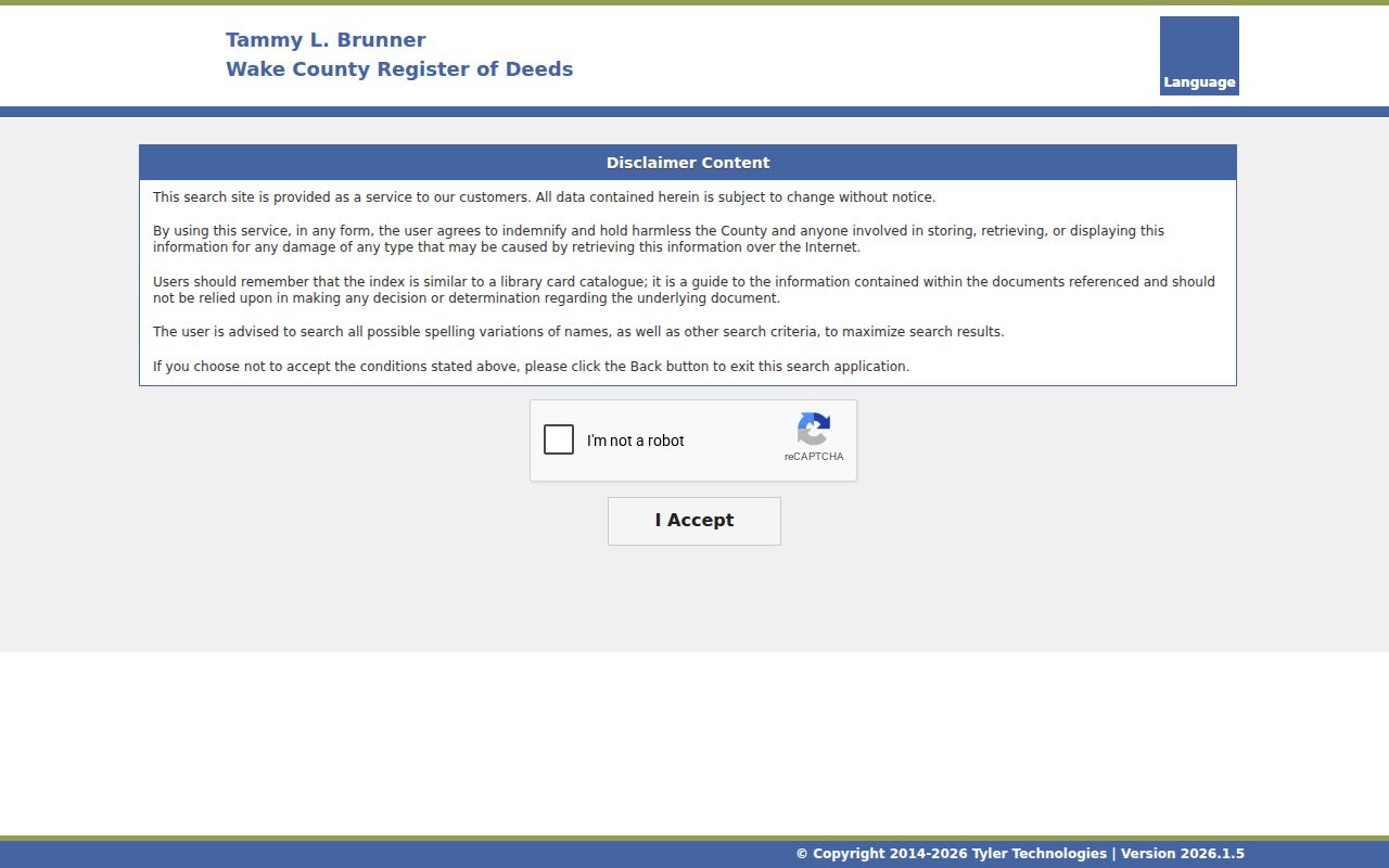 Wake County people search and document recording name alert enrollment