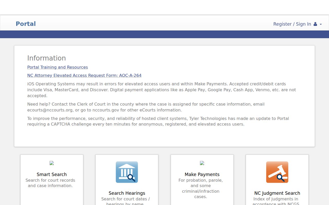 Wake County people search with the North Carolina eCourts name lookup